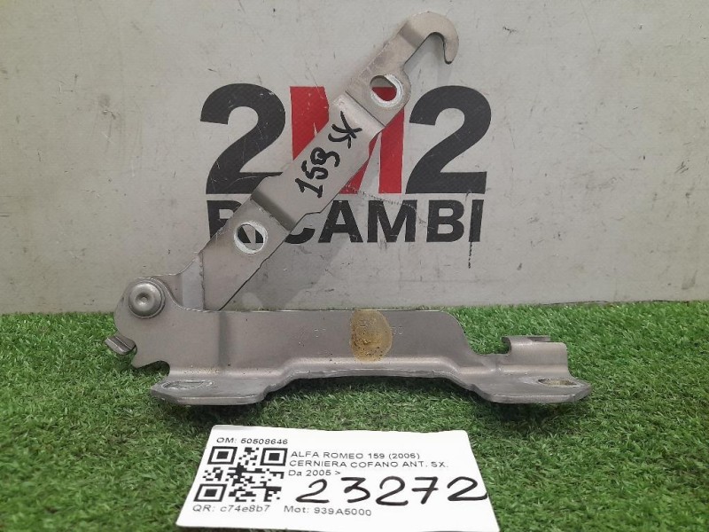 Cerniera Cofano ANT SX 50508646 Alfa Romeo 159 2006