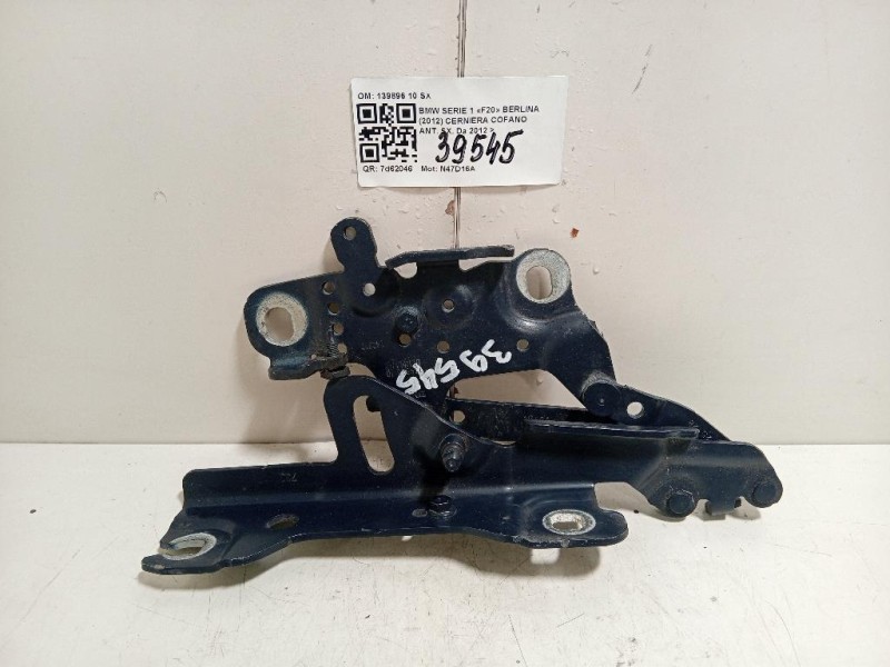 Cerniera Cofano ANT SX 139896 10 SX Bmw Serie 1 F20 Berlina 2012