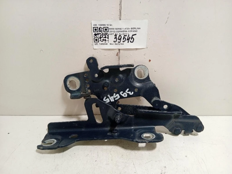 Cerniera Cofano ANT SX 139896 10 SX Bmw Serie 1 F20 Berlina 2012