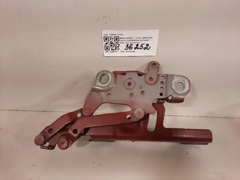 Cerniera Cofano ANT SX 139896 10 SX Bmw Serie 1 F20 Berlina 2012