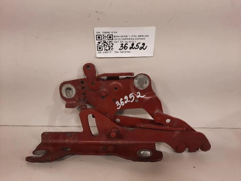 Cerniera Cofano ANT SX 139896 10 SX Bmw Serie 1 F20 Berlina 2012