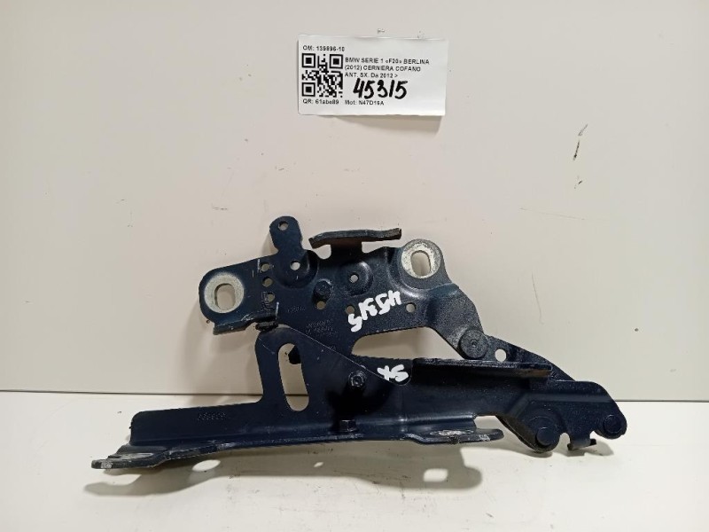 Cerniera Cofano ANT SX 139896-10 Bmw Serie 1 F20 Berlina 2012