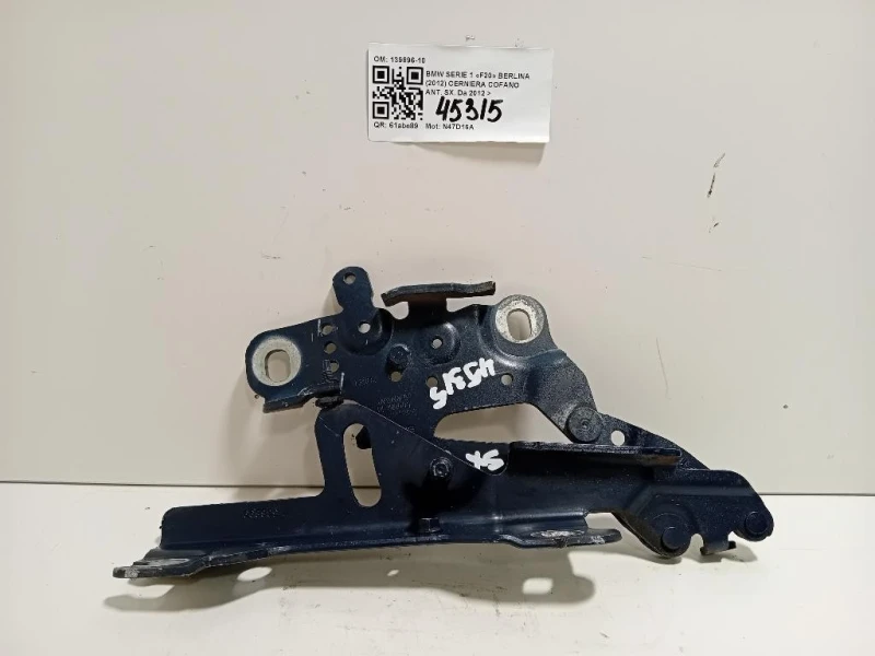 Cerniera Cofano ANT SX 139896-10 Bmw Serie 1 F20 Berlina 2012