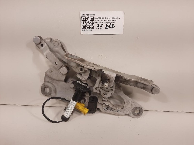 Cerniera Cofano ANT SX 7249887-09 Bmw Serie 5 F10 Berlina 2010