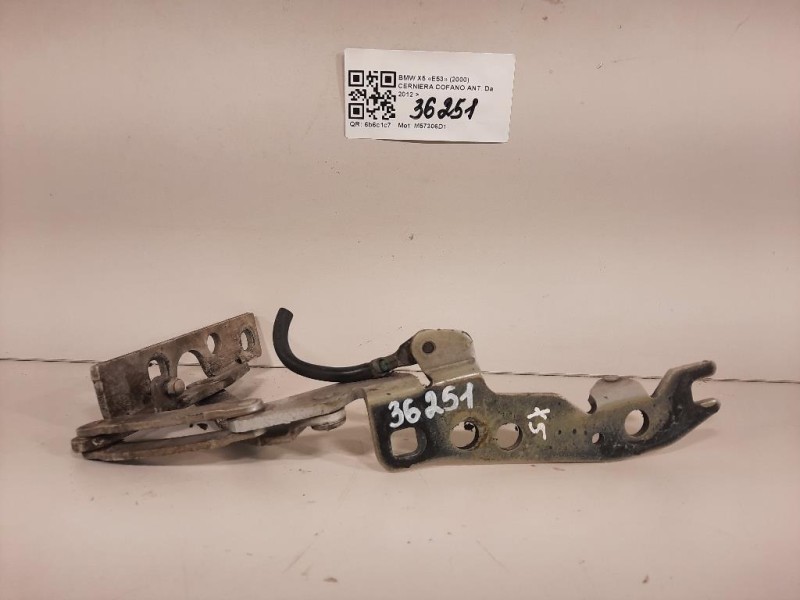 Cerniera Cofano ANT SX CERNIERA COFANO ANT SX Bmw X5 E53 2000