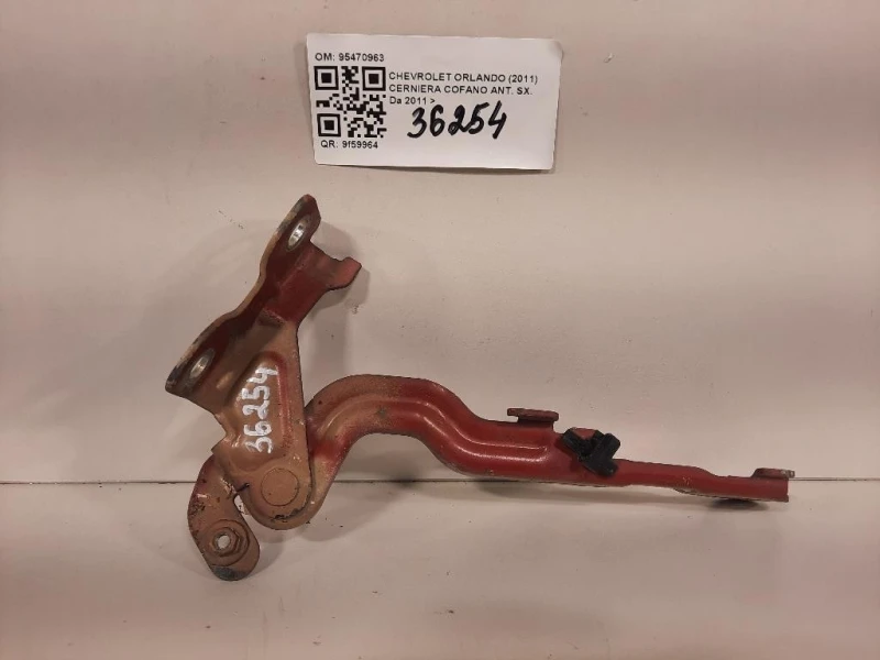 Cerniera Cofano ANT SX 95470963 Chevrolet Orlando 2011