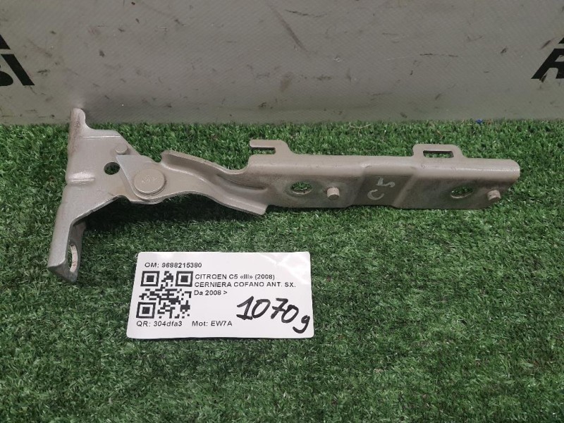 Cerniera Cofano ANT SX 9688215380 Citroen C5 III 2008