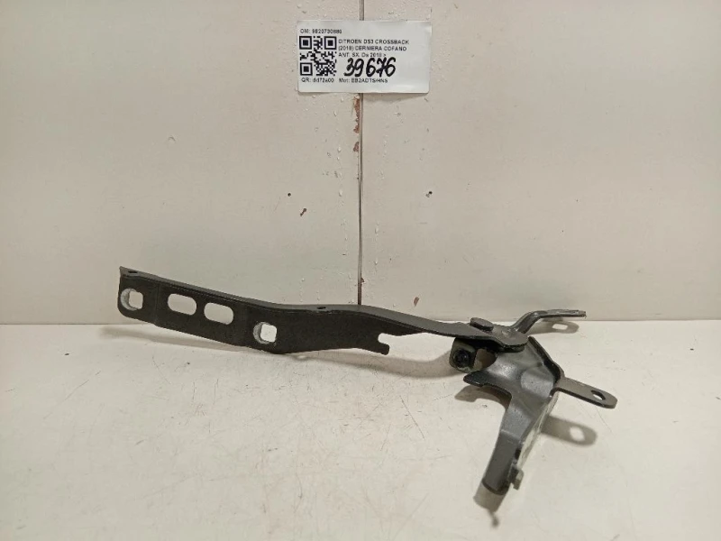 Cerniera Cofano ANT SX 9820730880 Citroen DS3 Crossback 2018