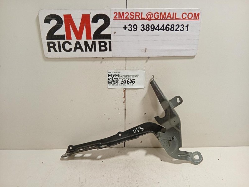 Cerniera Cofano ANT SX 9820730880 Citroen DS3 Crossback 2018