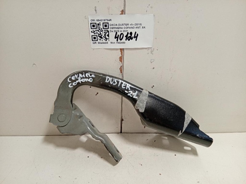 Cerniera Cofano ANT SX 654019784R Dacia Duster II 2018