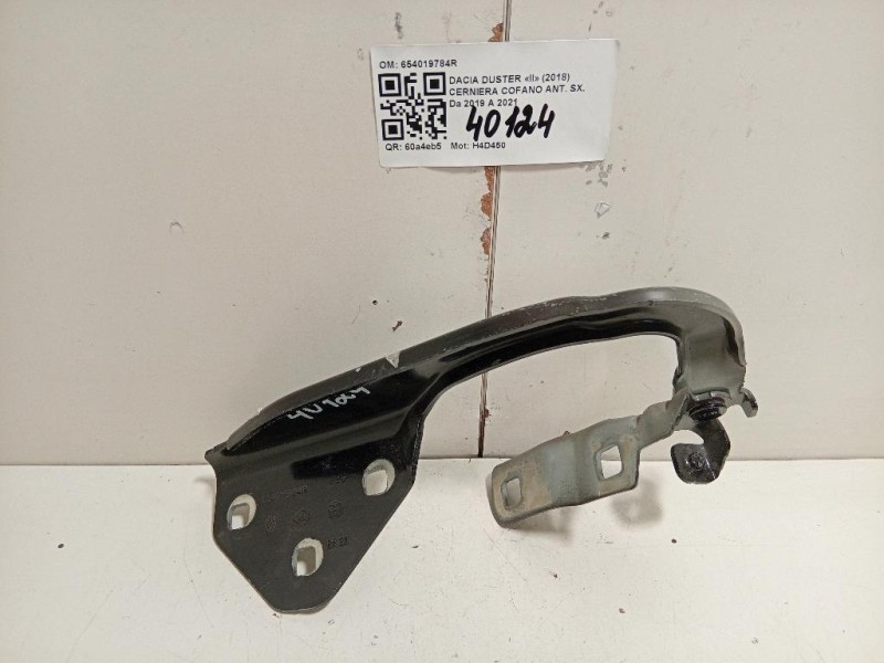 Cerniera Cofano ANT SX 654019784R Dacia Duster II 2018