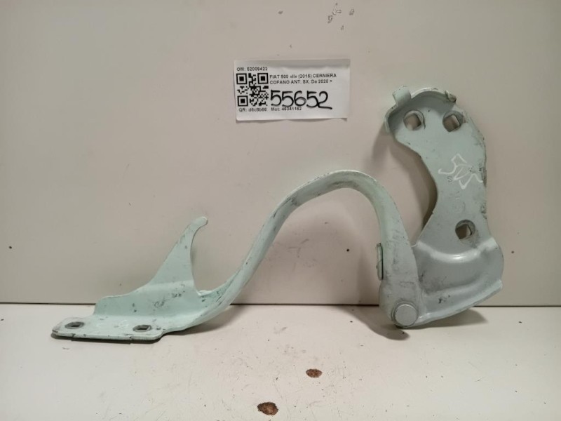 Cerniera Cofano ANT SX 52009422 Fiat 500 II 2015