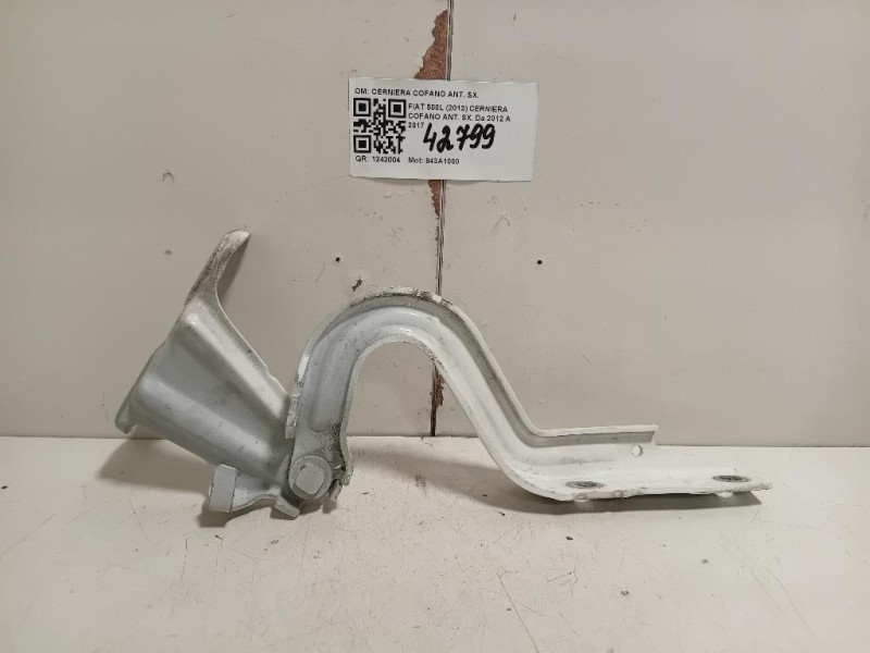 Cerniera Cofano ANT SX 51883030 Fiat 500L 2013