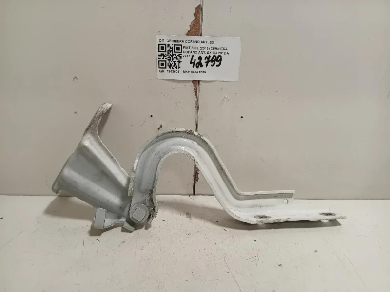 Cerniera Cofano ANT SX 51883030 Fiat 500L 2013