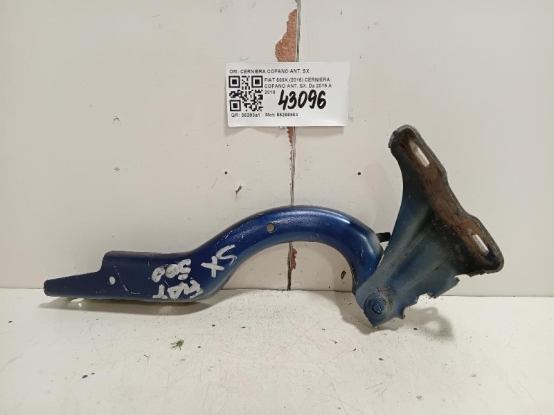Cerniera Cofano ANT SX CERNIERA COFANO ANT SX Fiat 500X 2015