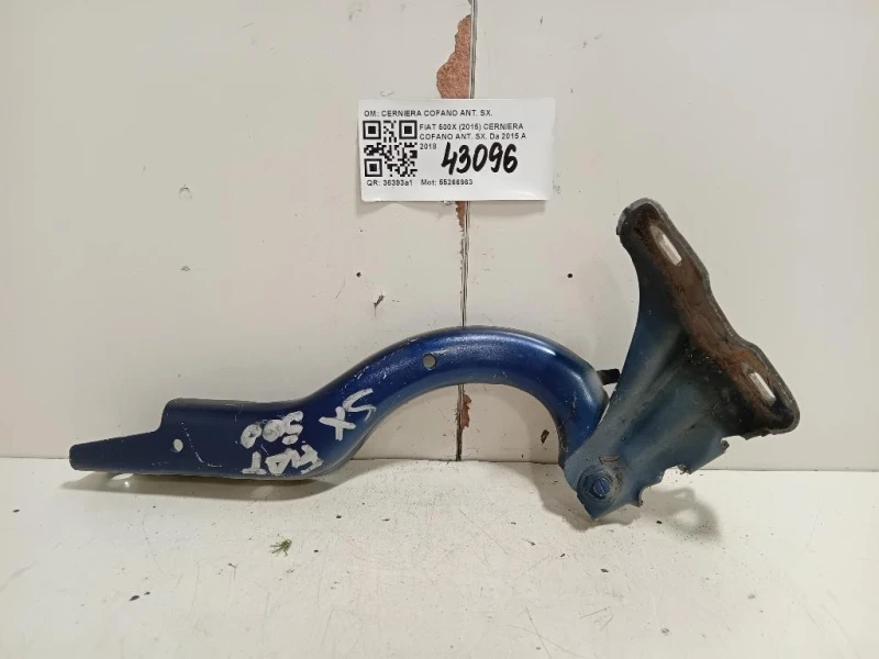 Cerniera Cofano ANT SX CERNIERA COFANO ANT SX Fiat 500X 2015