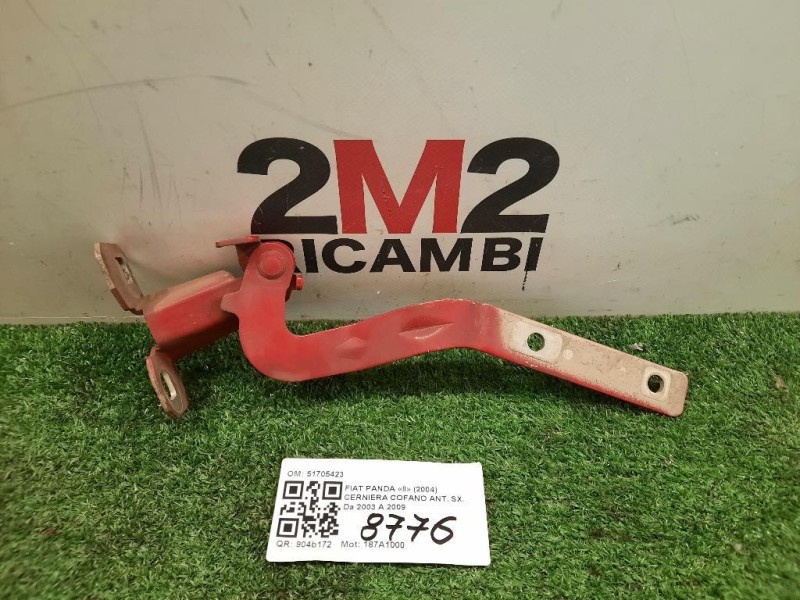 Cerniera Cofano ANT SX 51705423 Fiat Panda II 2004