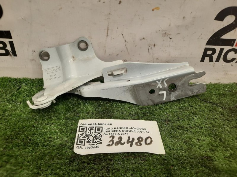Cerniera Cofano ANT SX AB39-16801-AB Ford Ranger IV 2012