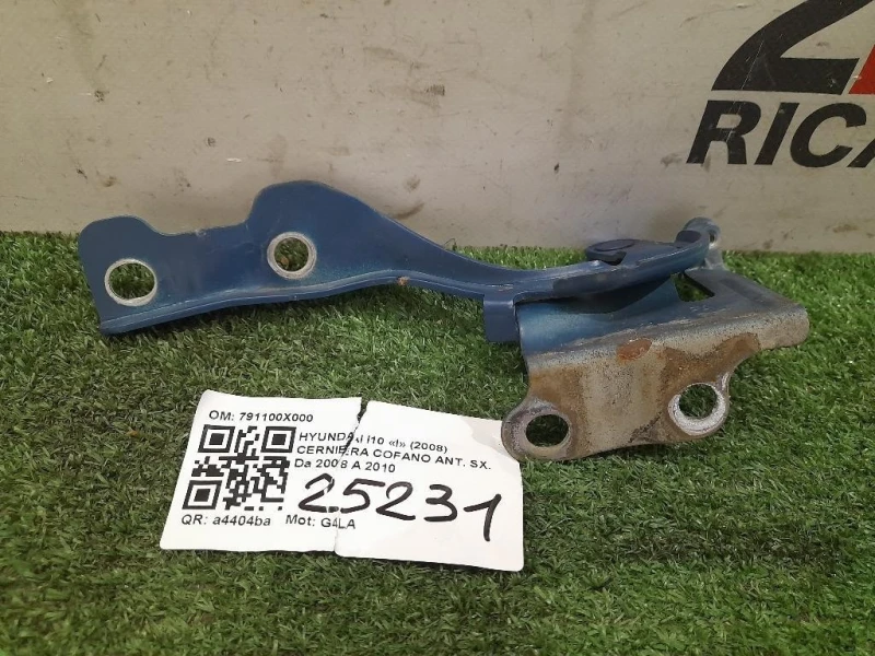 Cerniera Cofano ANT SX 791100X000 Hyundai I10 I 2008