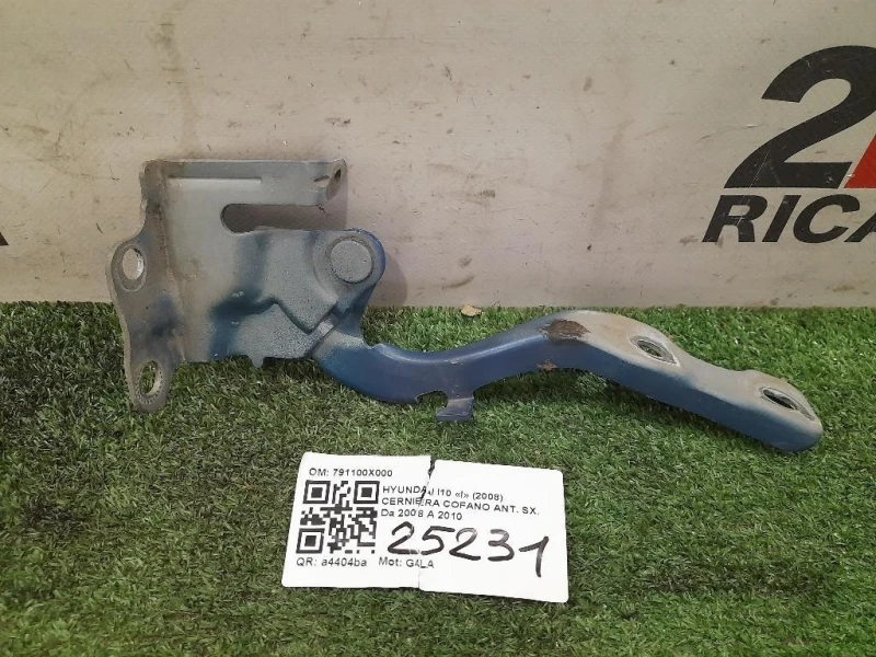 Cerniera Cofano ANT SX 791100X000 Hyundai I10 I 2008