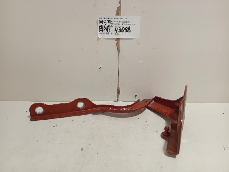 Cerniera Cofano ANT SX CERNIERA COFANO ANT SX Hyundai I40 CW 2012