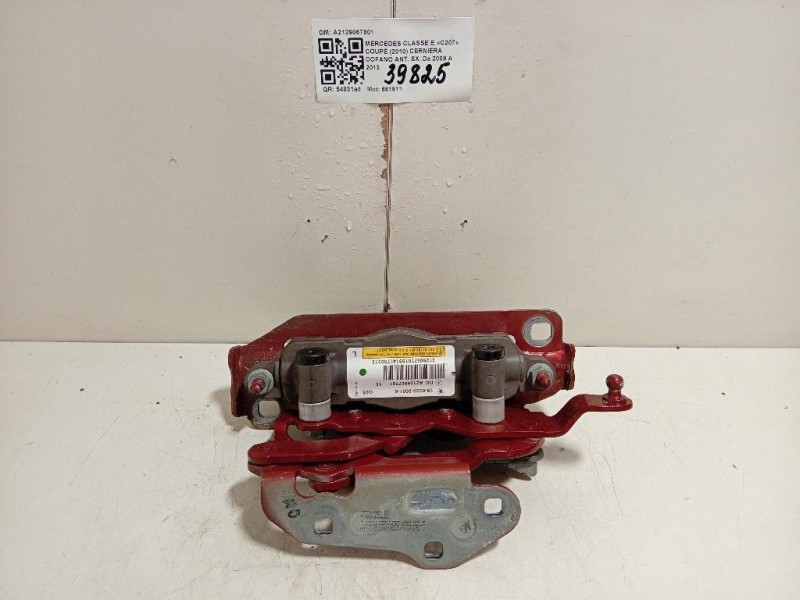 Cerniera Cofano ANT SX A2129067701 Mercedes Classe E C207 Coupé 2010