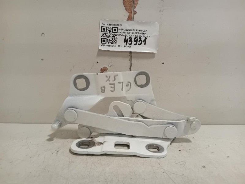 Cerniera Cofano ANT SX A1668800028 Mercedes Classe GLE W166 2015