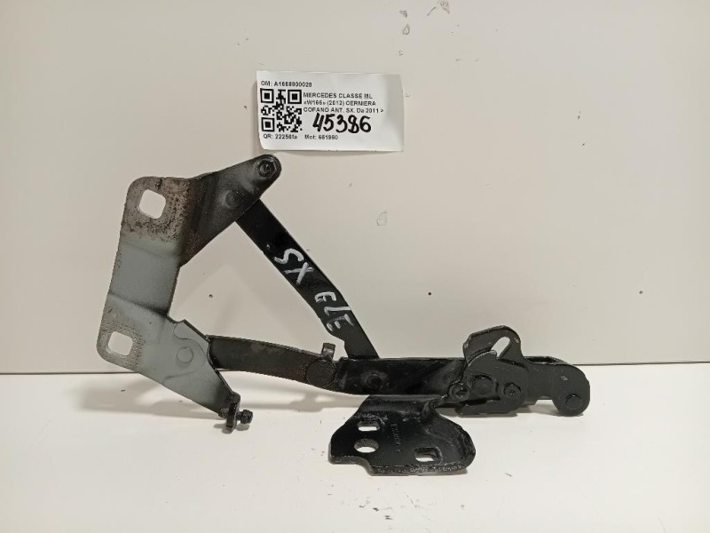Cerniera Cofano ANT SX A1668800028 Mercedes Classe GLE W166 2015
