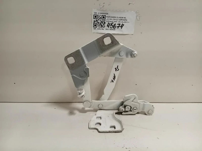 Cerniera Cofano ANT SX A1668800028 Mercedes Classe ML W166 2012