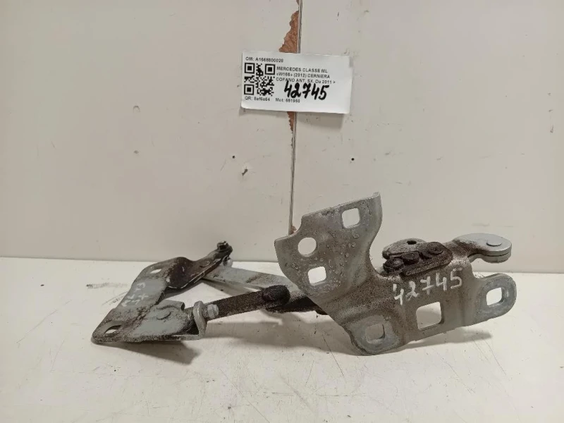 Cerniera Cofano ANT SX A1668800028 Mercedes Classe ML W166 2012