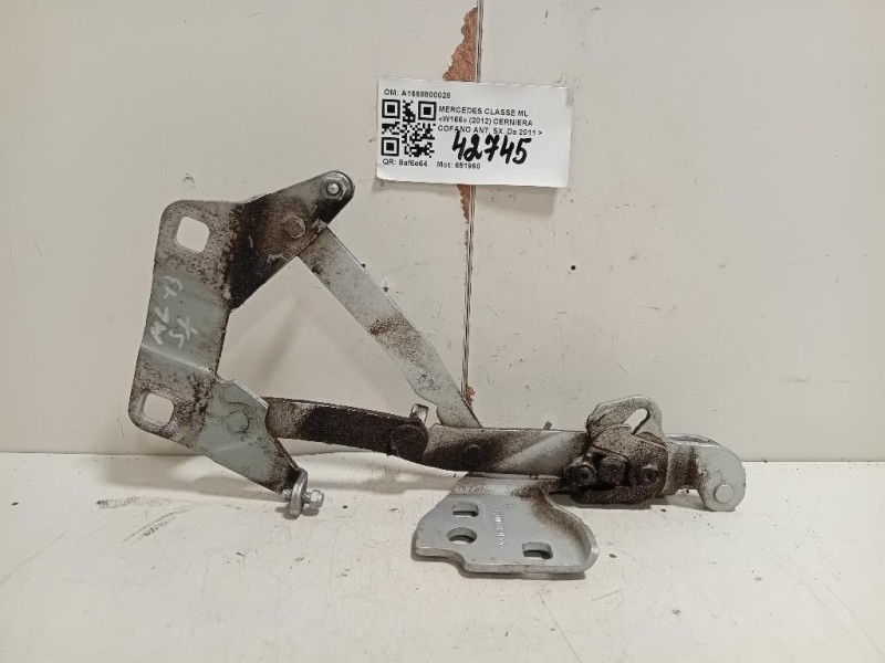 Cerniera Cofano ANT SX A1668800028 Mercedes Classe ML W166 2012