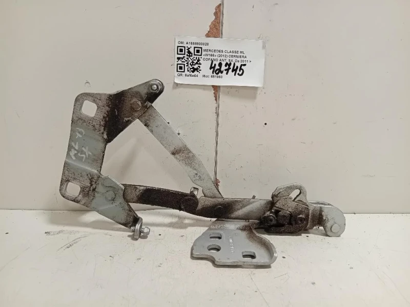 Cerniera Cofano ANT SX A1668800028 Mercedes Classe ML W166 2012