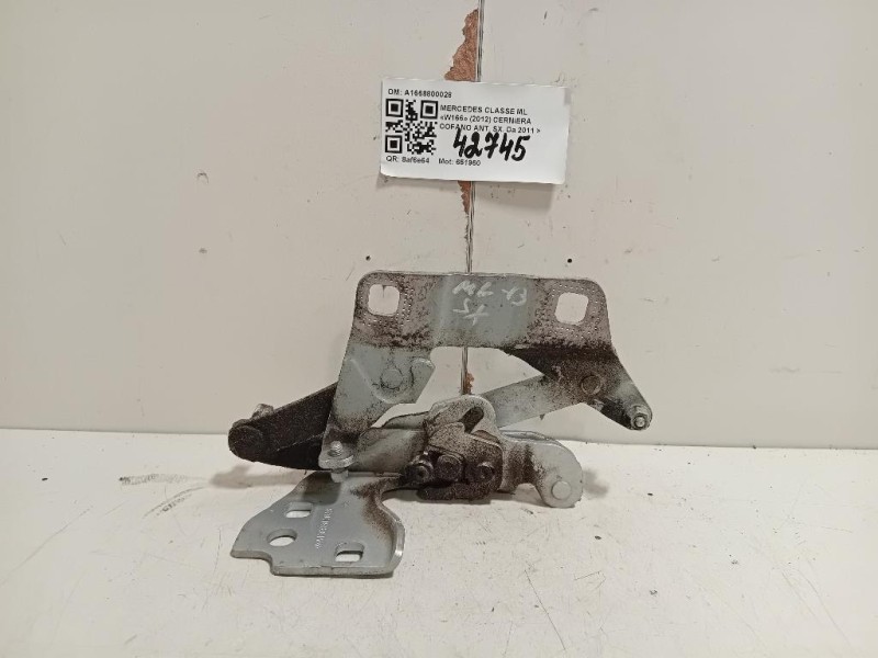 Cerniera Cofano ANT SX A1668800028 Mercedes Classe ML W166 2012