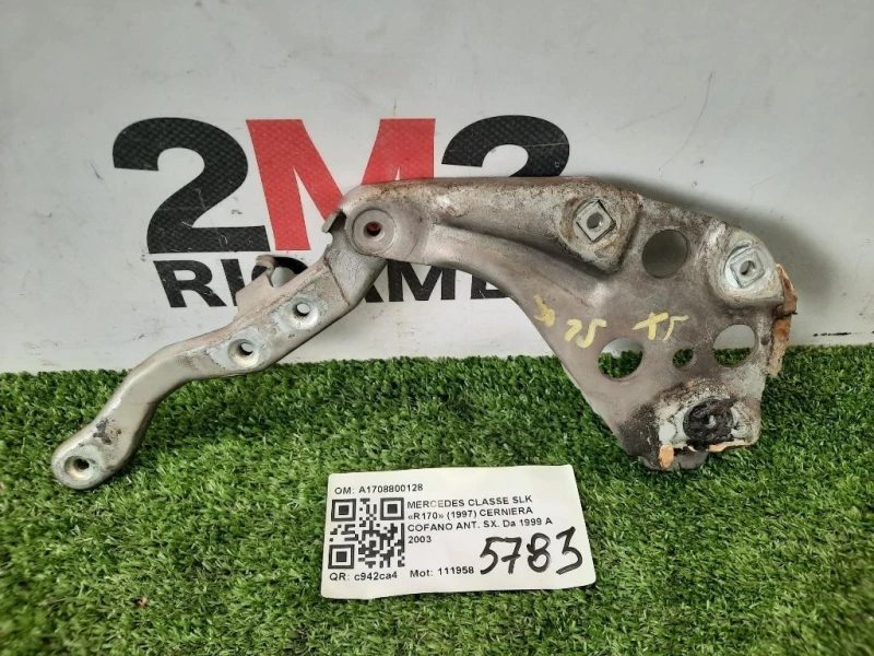 Cerniera Cofano ANT SX A1708800128 Mercedes Classe SLK R170 1997
