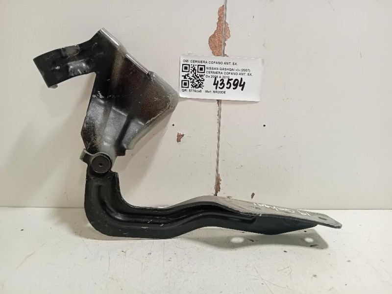 Cerniera Cofano ANT SX CERNIERA COFANO ANT SX Nissan Qashqai I 2007