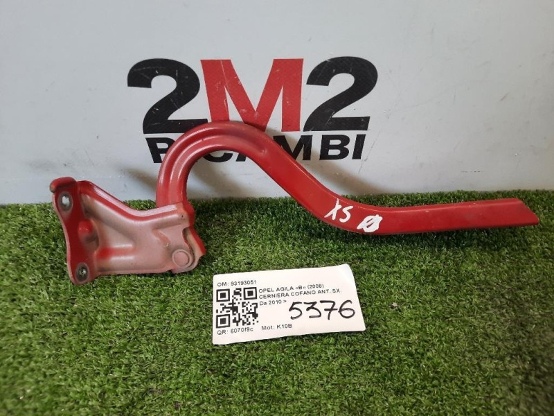 Cerniera Cofano ANT SX 93193051 Opel Agila B 2008