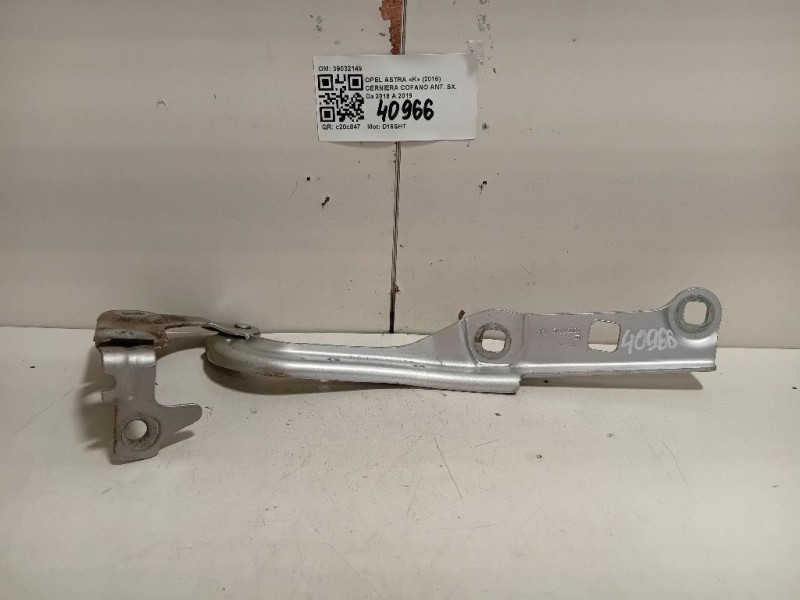 Cerniera Cofano ANT SX 39032149 Opel Astra K 2016