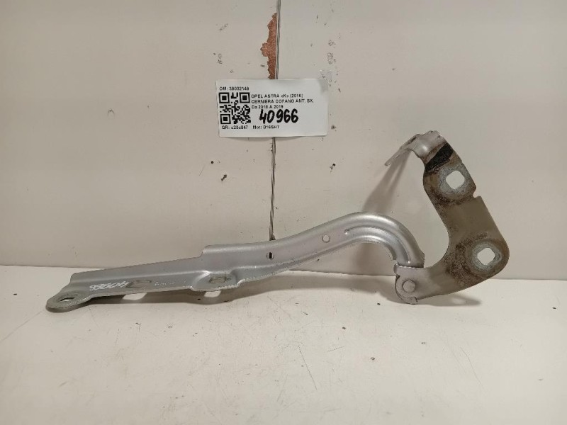 Cerniera Cofano ANT SX 39032149 Opel Astra K 2016