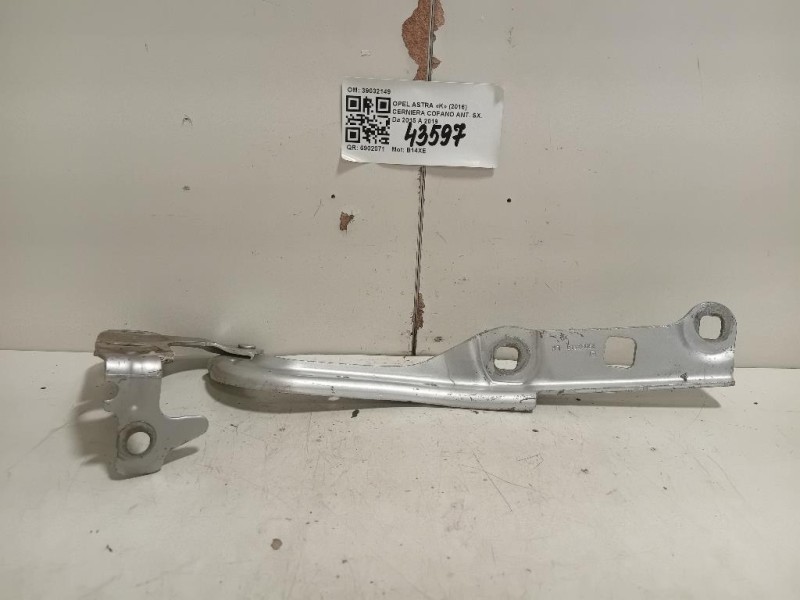Cerniera Cofano ANT SX 39032149 Opel Astra K 2016