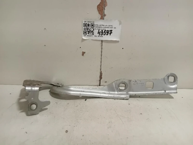 Cerniera Cofano ANT SX 39032149 Opel Astra K 2016