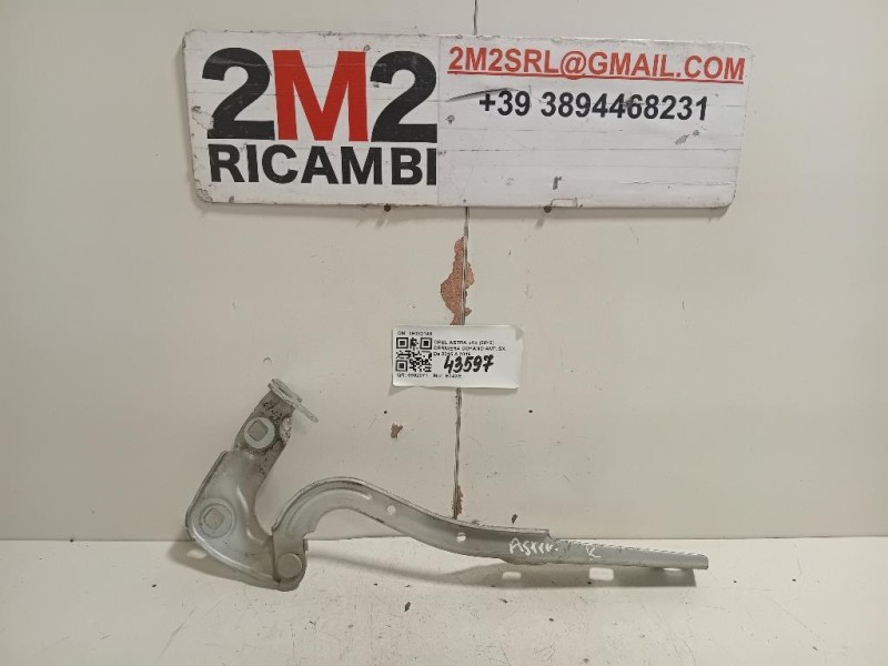 Cerniera Cofano ANT SX 39032149 Opel Astra K 2016