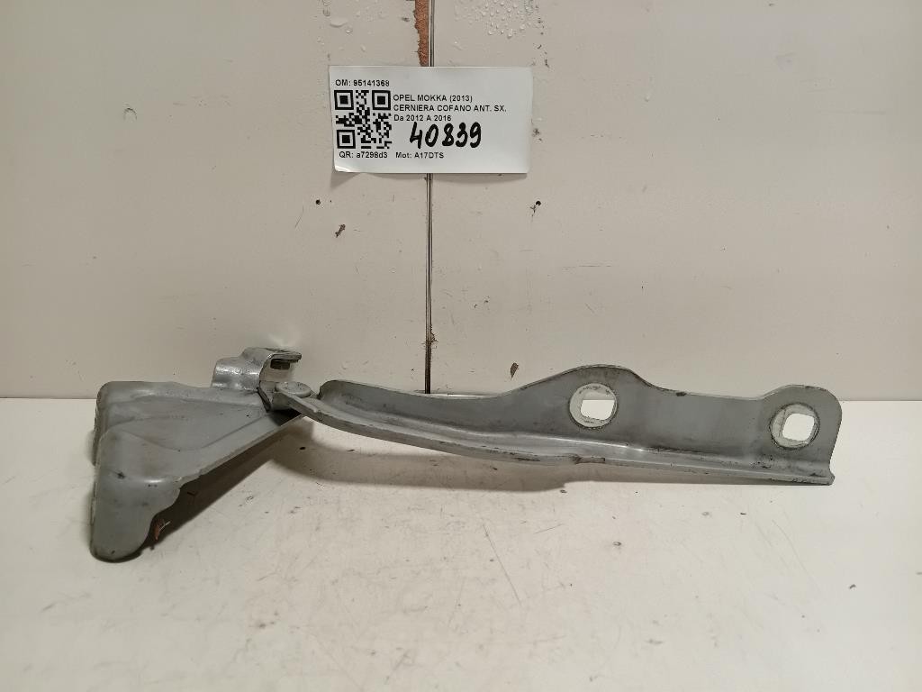 Cerniera Cofano ANT SX 95141368 Opel Mokka 2013