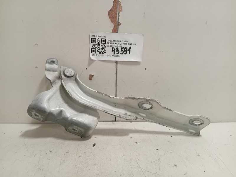 Cerniera Cofano ANT SX 95141368 Opel Mokka 2013