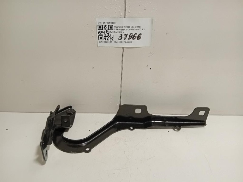 Cerniera Cofano ANT SX 9678389580 Peugeot 2008 I 2016