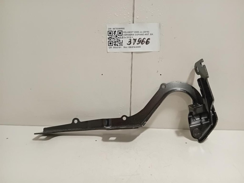 Cerniera Cofano ANT SX 9678389580 Peugeot 2008 I 2016