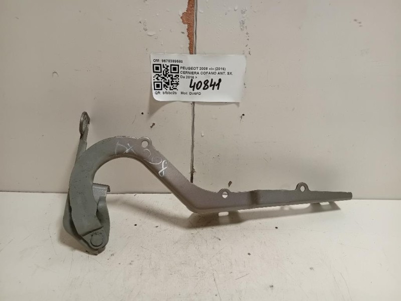 Cerniera Cofano ANT SX 9678389580 Peugeot 2008 I 2016
