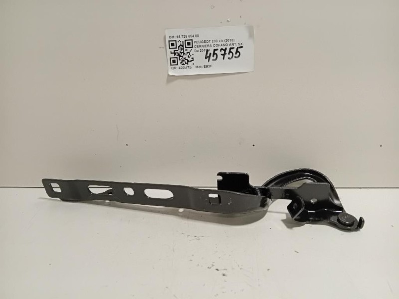 Cerniera Cofano ANT SX 96 728 654 80 Peugeot 208 I 2015