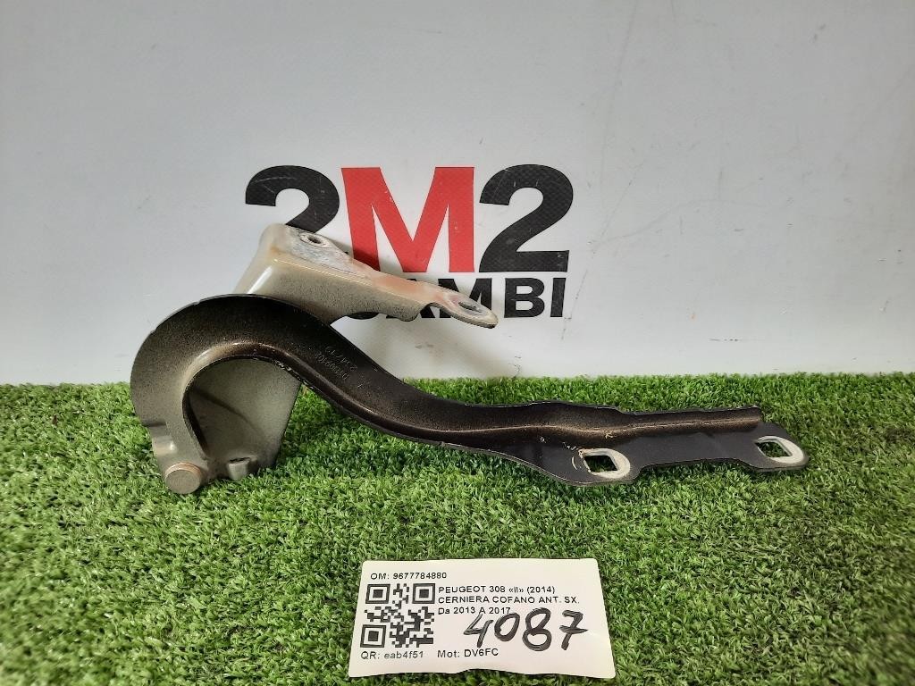 Cerniera Cofano ANT SX 9677784880 Peugeot 308 II 2014