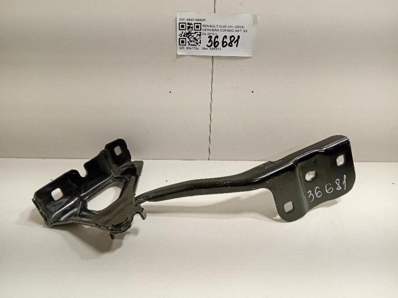 Cerniera Cofano ANT SX 654019850R Renault CLIO V 2019