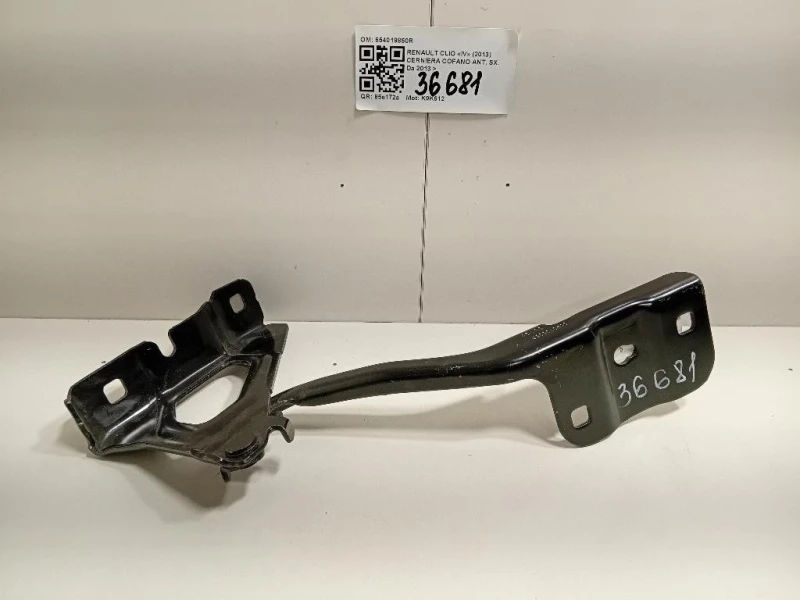 Cerniera Cofano ANT SX 654019850R Renault CLIO V 2019